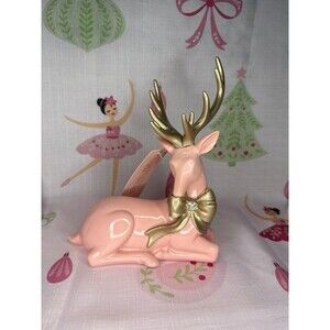 Rachel Zoe Pastel Pink reindeer